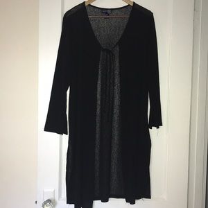 Lane Bryant Black Sheer Duster